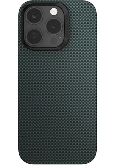 Apple iPhone 16 Pro Max Uyumlu Kılıf Magsafe Şarj Özellikli Benks Armortint Serisi Armorair Kevlar Yeşil
