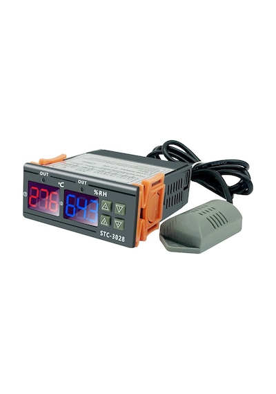 STC -3028 Isı Ve Nem Termostatı Çift Ekran 220v