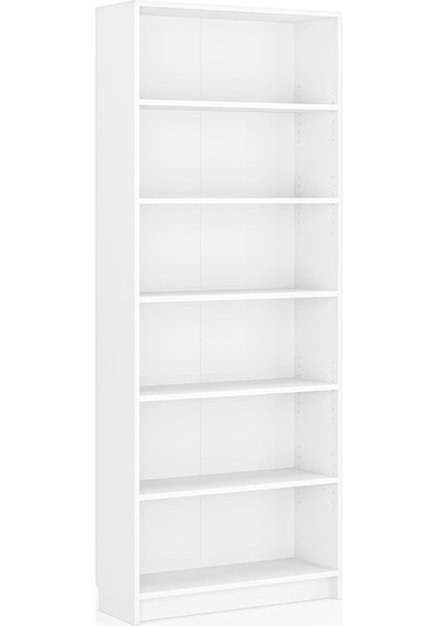 Bili Kitaplık 5 Raflı Geniş Çok Amaçlı Ofis Salon Kitap Dosya Rafı Beyaz Beyaz Bili Kitaplık 5 Raflı Geniş Çok Amaçlı Ofis Salon Kitap Dosya Rafı Beyaz Beyaz