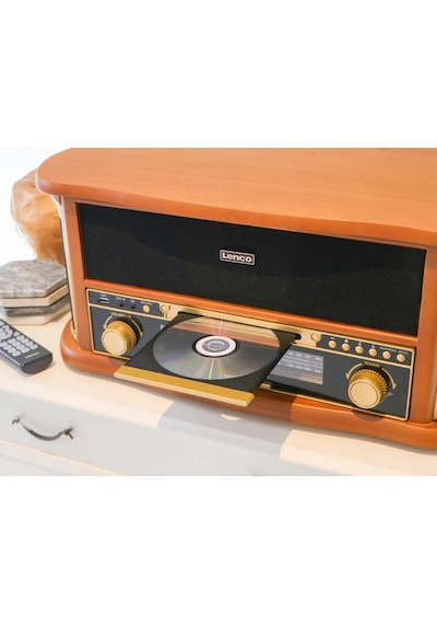 Lenco Classic Phono TCD-2571 Bluetooth Usb Plak Çalar Retro Pikap Ahşap