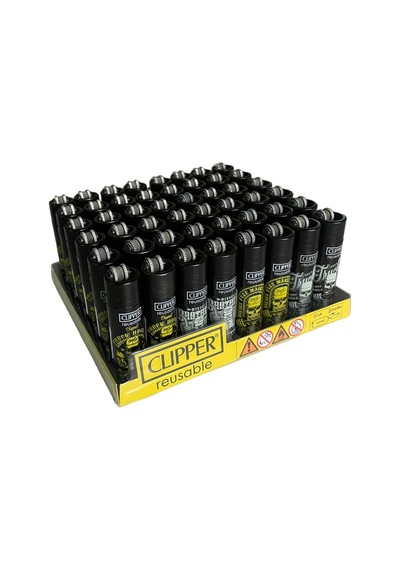 Clipper Pocket Renkli Taşlı Çakmak 48 Adet 9221