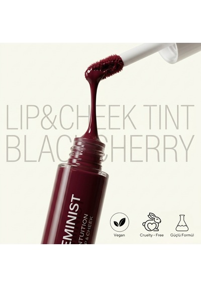 Lip & Cheek Dudak Ve Yanak Renklendirici Likit Allık Nemlendirici Etkili Bordo