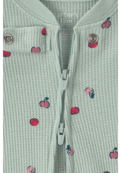 Carter's Kız Bebek Fermuarlı Patikli Tulum Yeşil 1w136510