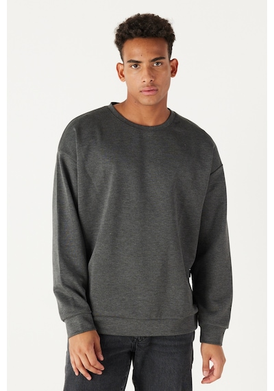 AC&Co / Altınyıldız Classics Erkek Antrasit-Melanj Oversize Fit Bol Kesim Bisiklet Yaka Düz Sweatshirt 4A5221200005ANMS Antrasit Melanj AC&Co / Altınyıldız Classics Erkek Antrasit-Melanj Oversize Fit Bol Kesim Bisiklet Yaka Düz Sweatshirt 4A5221200005ANMS Antrasit Melanj