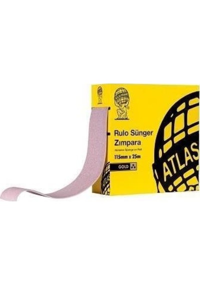 Atlas Gold Rulo Sünger Zımpara 115Mm 150 Kum 1M