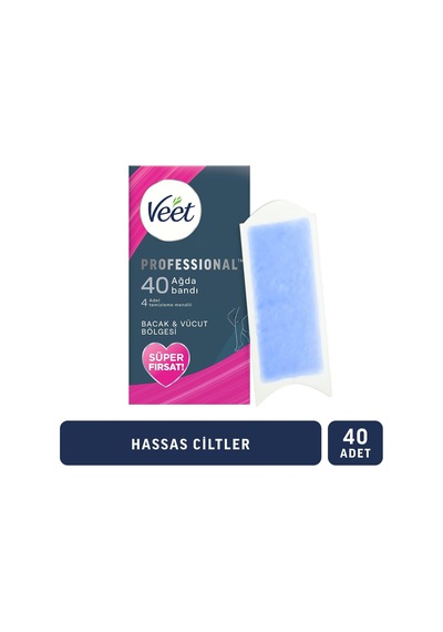 Lexroo Professional Hassas Ciltler İçin Ağda Bandı, Bacak Ve Vücut Bölgesi