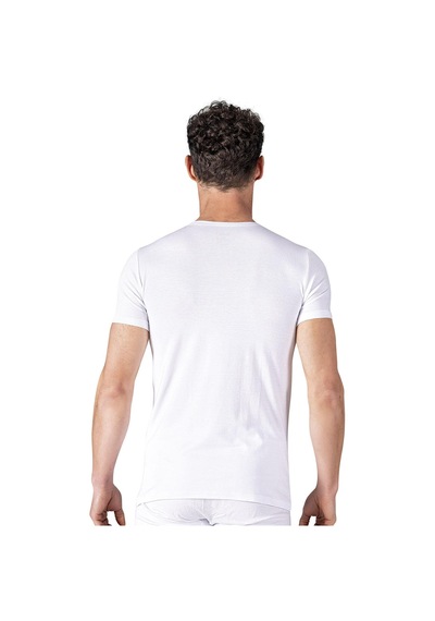 Kompedan Erkek Pamuklu Modal Tişört Fanila Beyaz K11144-beyaz Beyaz
