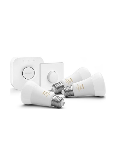 Philips Hue 3'lü Akıllı Butonlu E27 Bluetooth Özellikli Beyaz Ambiyans Akıllı Başlangıç Seti Beyaz