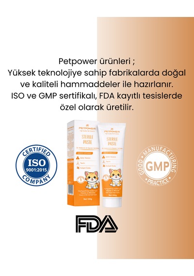 Petpower Kısırlaştırılmış Kedi Maltı Sterile Paste 100 G
