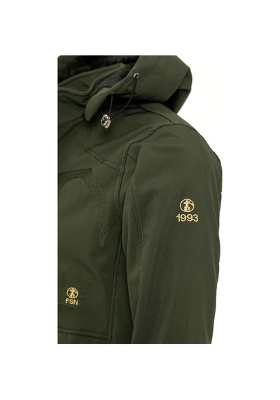 Famoda Kürklü Su Ve Rüzgar Geçirmez Softshell Kışlık Erkek Mont Haki