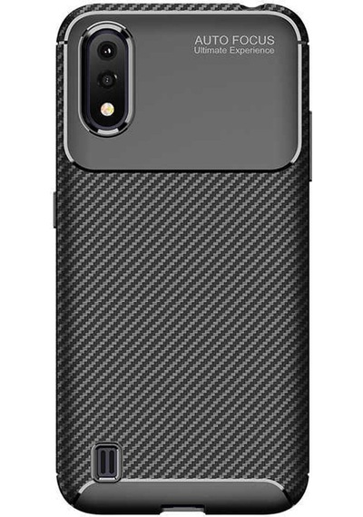 Galaxy A01 Kılıf Zore Negro Silikon Kapak Kahverengi