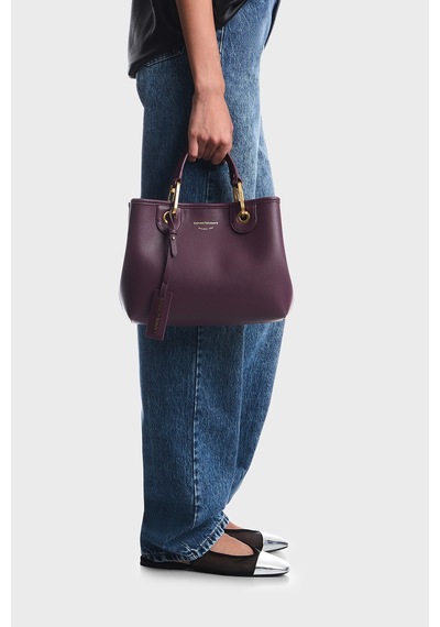 Emporio Armani Logolu Çıkarılabilir Askılı Çanta Kadın Çanta Ew000361 Af12036 Ma149 Mürdüm