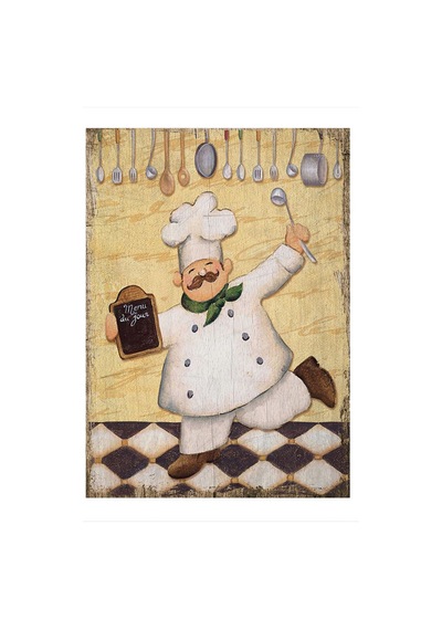 Bedeko Aşçıbaşı Hediyelik Mdf Tablo 50 Cm X 70 Cm