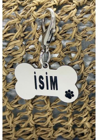 Caramelos Çelik Metal Köpek Künyesi Gümüş Rengi-tek Ebat Diğer