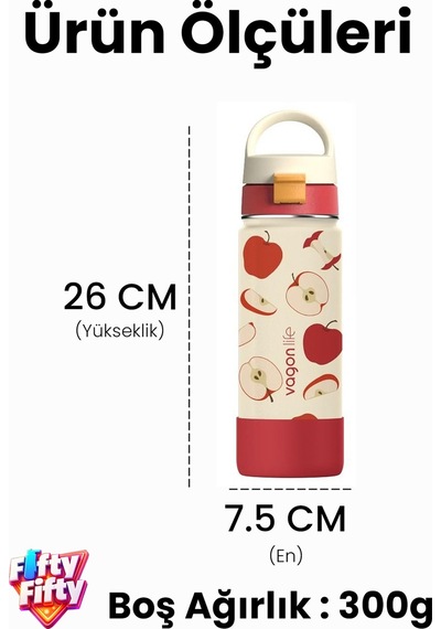 550 Ml Desenli Tek Kapak Çift Kullanım Pipetli Rahat İçim Kulplu Paslanmaz Çelik Termos 1109-550ml Koyu Yeşil