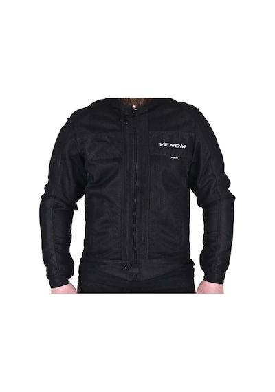 Venom Motosiklet Montu Urban Erkek Siyah Fileli Motorcu Mont
