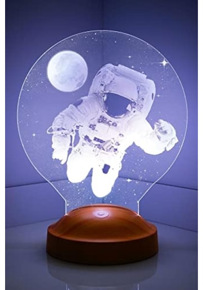 Boyutlu 3d Görünümlü Astronot Led Lamba Genel