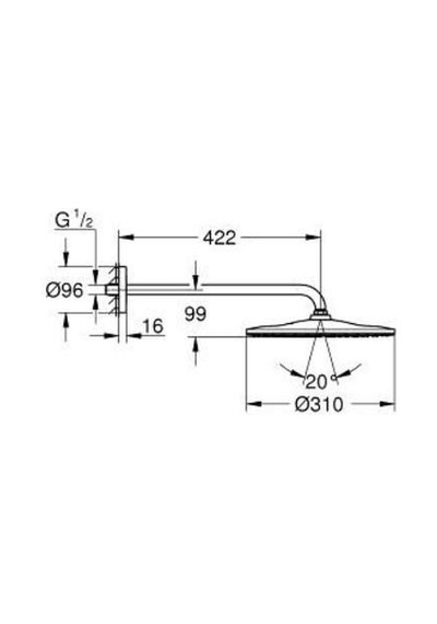Grohe Rainshower Duş Başlığı - 26558gn0 Altın