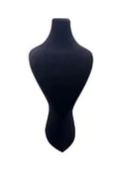 Yerli Üretim Süet Kumaş Lidya Manken Siyah Renk 42/20 Cm Kolye Gerdanlık Takı Sergileme Mankeni Çok Renkli