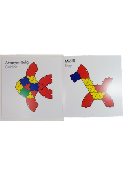 Hobi Hed Puzzle Oyunu Sayı Hayvan Nesne Oluşturma. Yaratıcı Puzzl