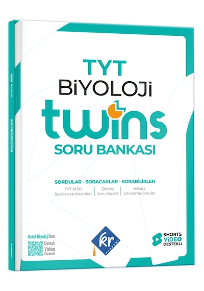 TYT Twins Biyoloji Soru Bankası KR Akademi Yayınları
