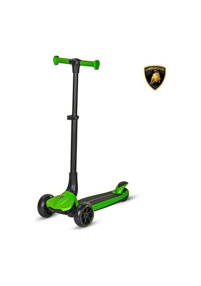 Kolay Katlanabilir Işıklı Çocuk Scooter 3 Tekerlekli Açık Mavi