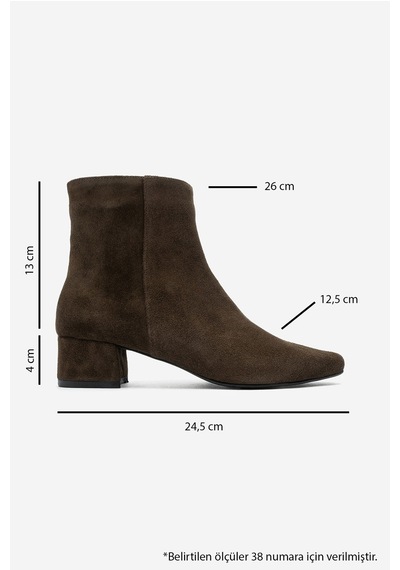 Luvi Shoes Maroby Yeşil Süet Hakiki Deri Kadın Kalın Topuklu Bot Luvi Shoes Maroby Yeşil Süet Hakiki Deri Kadın Kalın Topuklu Bot