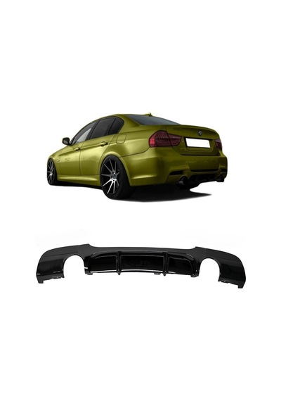 BMW E90 2009-2012 LCİ PLASTİKBOYASIZ M SPORT ARKA DİFÜZÖR
