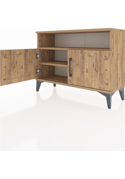 Arges Şifonyer 2 Raflı 2 Kapaklı 88x30x64 Çam-çam Çam