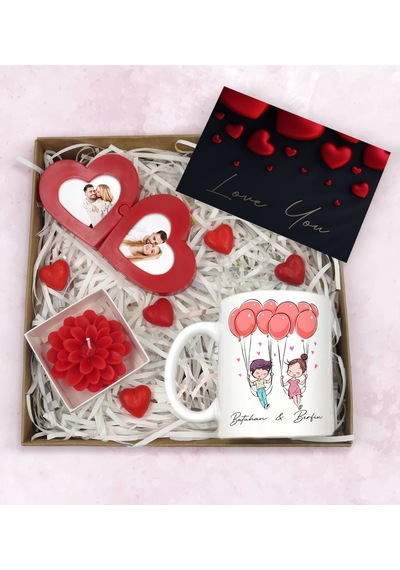 BK Gift Sevgiliye Özel Hediye Seti-2-5, Yıl Dönümü Hediyesi, İsim