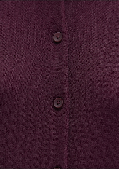 Mavi - Düğmeli Bordo Hırka 1710713-87830 Bordo