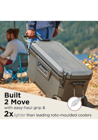 Coleman Convoy Wheeled 100 Qt Tekerlekli Soğutucu Buzluk 94.6 Lt Gri