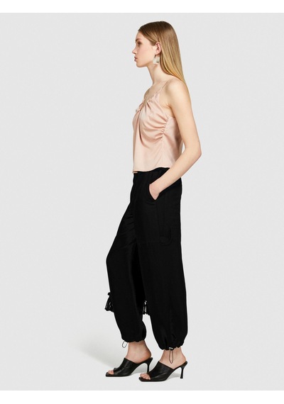Sisley İnce Askılı Derin Büzgü Yakalı Üst Kadın 04w Bluz - 324p51mglh016