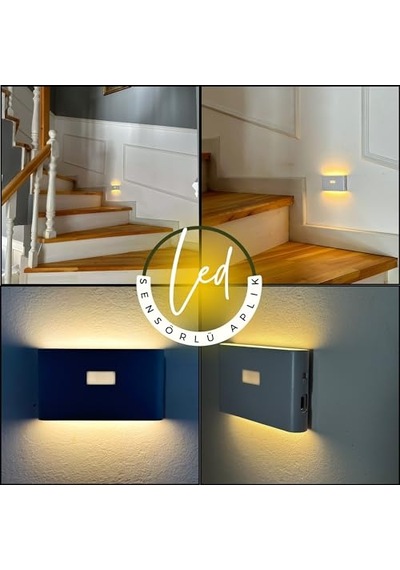 Amber Led İki Yönlü Şarj Edilebilir Mıknatıslı Sensörlü Aplik 2700k Günışığı, On-off Ve Sensör Modu 2 Adet Enerji Sınıfı A 10 Parça Siyah Amber Led İki Yönlü Şarj Edilebilir Mıknatıslı Sensörlü Aplik 2700k Günışığı, On-off Ve Sensör Modu 2 Adet Enerji Sınıfı A 10 Parça Siyah