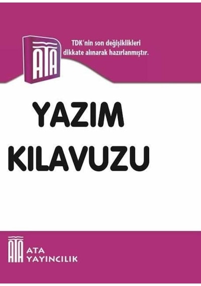 Ata Yayıncılık Yazım Kılavuzu (Sert Kapak)