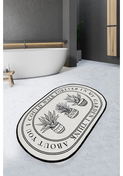 Walk 70x120 cm Banyo Halısı Djt Yıkanabilir Kaymaz Taban  Paspas Klozet Takımı