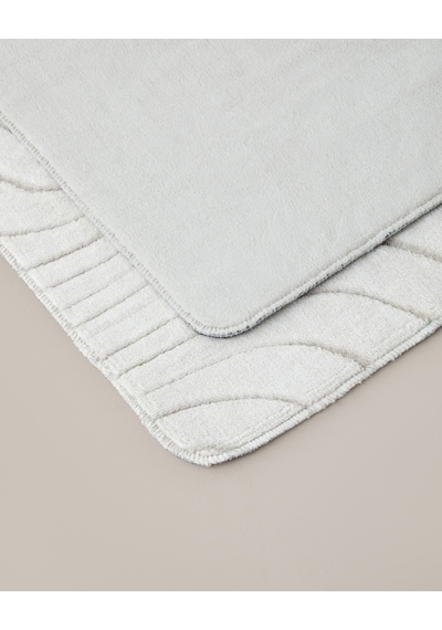 English Home Curveline Kaydırmaz Taban Banyo Paspası Seti 60x100 Cm + 50x60 Cm Bej