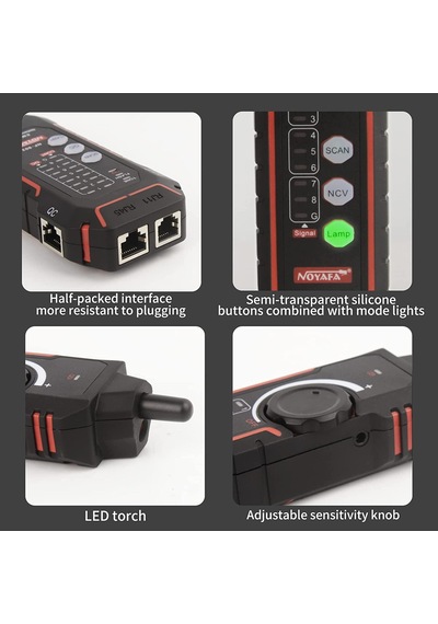 Noyafa Nf-802 Rj11 Rj45 Lan Çok Işlevli Kablo Test Cihazı