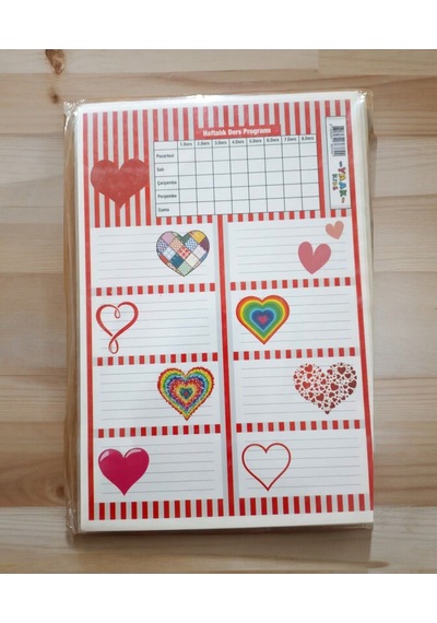 3 Sayfa Toplam 24 Adet Defter Kitap İsim Etiketi İsimlik 5