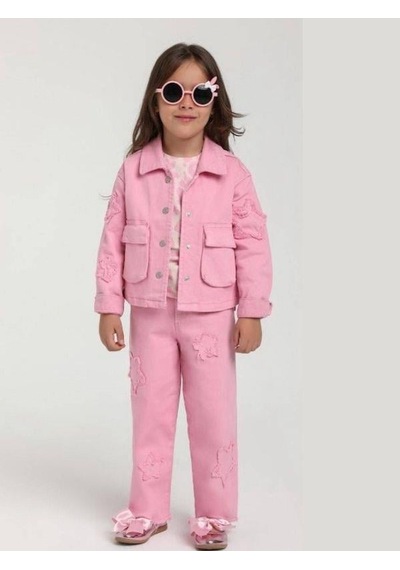 Escabel Kız Çocuk Pamuklu Yüksek Bel Yumuşak Dokulu Bel Ayar Lastikli Pantolon-15650 Pembe Escabel Kız Çocuk Pamuklu Yüksek Bel Yumuşak Dokulu Bel Ayar Lastikli Pantolon-15650 Pembe