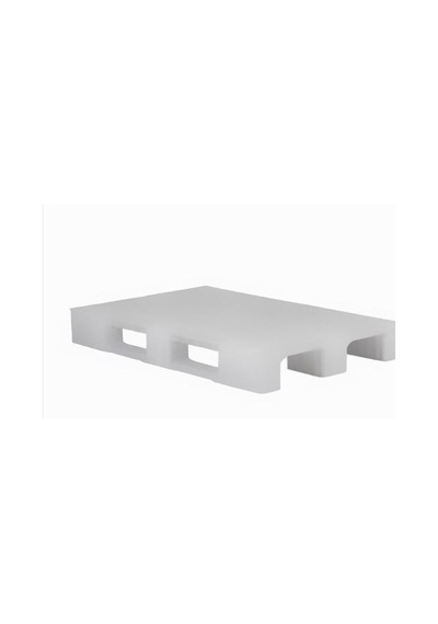 Plastik Palet Düz Desen Beyaz Plastik Taşıma Paleti 80X120X15 Cm