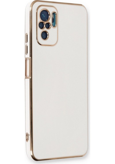 Newface - 619 - Xiaomi Redmi Note 10 Kılıf Volet Silikon - Kmrsfres - - Beyaz