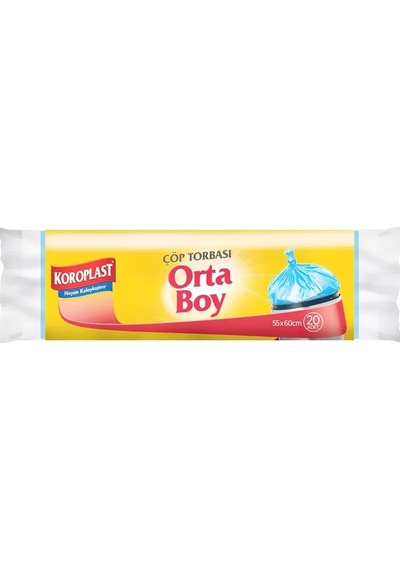 Koroplast Eko Endüstriyel Orta Boy Çöp Torbası 55 x 60 CM