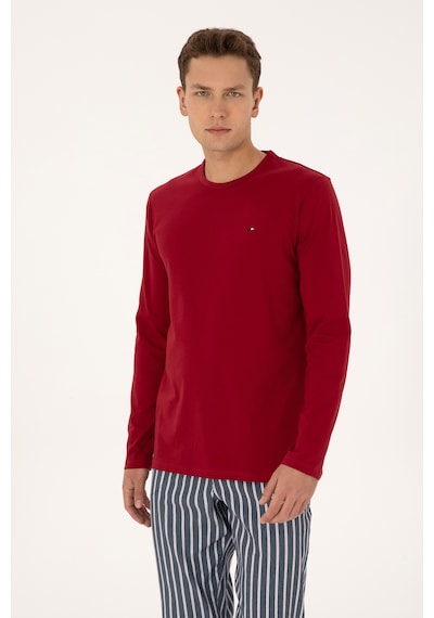 U.s. Polo Assn. Erkek Bordo Pijama Takım 50318612-vr014 Bordo