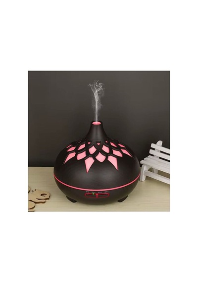 Aroma Difüzör Gece Işığı 7 Led Desenli Nemlendirici Kumandalı Buhar Makinesi 550 Ml Çok Renkli 88998066