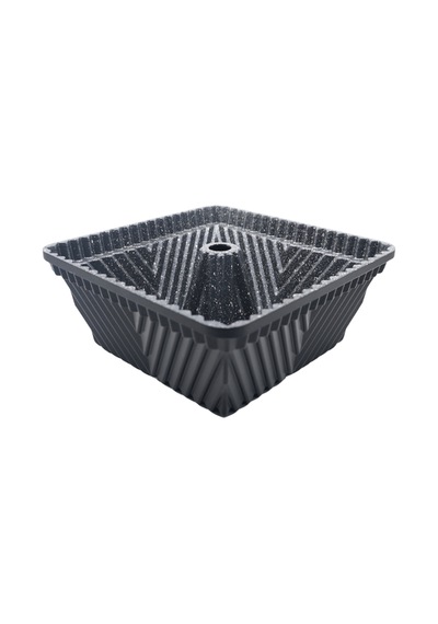 Siena Döküm Kek Kalıbı 22cm Siyah Siyah