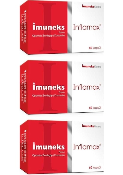 Imuneks Inflamax Optimize Zerdeçöp Curcumin 60 Kapsül 3 Adet