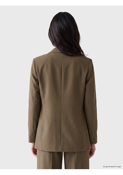 Lcw Vision Haki Krep Kadın Blazer Ceket