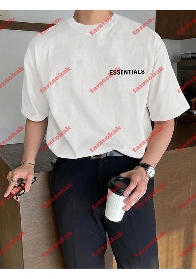 Startmore Unisex Essentials 303 Kısa Kollu Bisiklet Yaka Beyaz Tshirt Beyaz