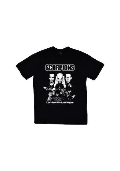 Stoned&Fame Scorpions Baskılı T-shirt SIYAH